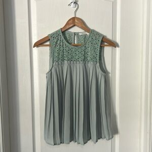 Sleeveless Melon Green Top